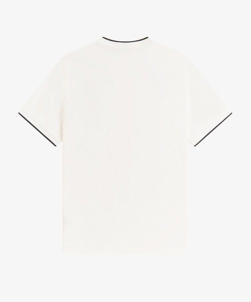 FRED PERRY(フレッドペリー)の「Trim Detail Crepe Pique T-Shirt/トリムディテールクレープピケTシャツ(Tシャツ/カットソー・メンズ・ブラック/ホワイト/ブラウン/ネイビー・S/L/M)」の6枚目の写真