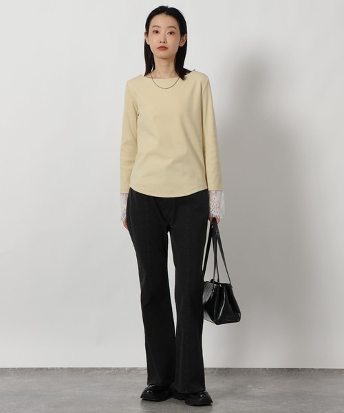 LAKOLE（ラコレ）の「デニムフレアパンツ / 640415（デニムパンツ・レディース・インディゴブルー/ブラック/ライトブルー・LARGE/MEDIUM）」の4枚目の写真