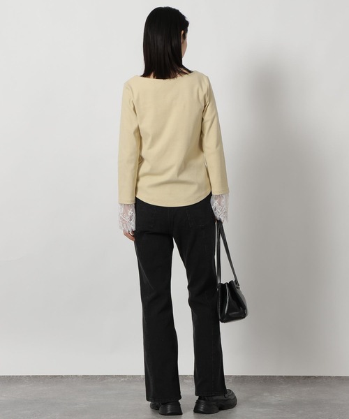 LAKOLE（ラコレ）の「デニムフレアパンツ / 640415（デニムパンツ・レディース・インディゴブルー/ブラック/ライトブルー・LARGE/MEDIUM）」の6枚目の写真