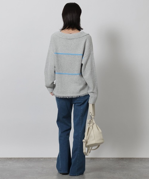 LAKOLE（ラコレ）の「デニムフレアパンツ / 640415（デニムパンツ・レディース・インディゴブルー/ブラック/ライトブルー・LARGE/MEDIUM）」の13枚目の写真