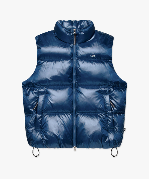 LMCの「OG GLOSSY PUFFER DUCK DOWN VEST blue（ダウンベスト・レディース・その他・S/L/XL/M）」の2枚目の写真