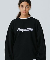 ROYALLIFE（ロイヤルライフ）の「RLCN500オリジナルロゴマンツーマン - ブラック（スウェット）」