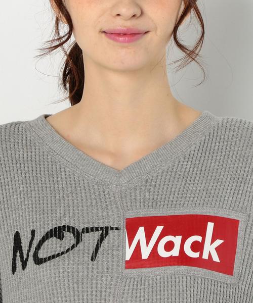 Another Edition（アナザーエディション）の「ワッフルプリントロゴワンピース/AEBC CワッフルPrtLogo OP◆（ワンピース・レディース・オフホワイト/ライトグレー・FREE）」の13枚目の写真