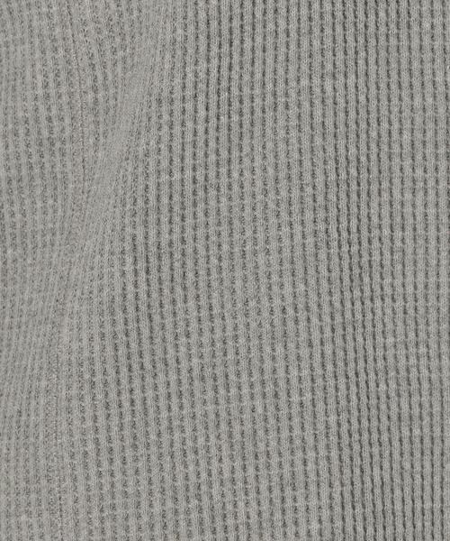 Another Edition（アナザーエディション）の「ワッフルプリントロゴワンピース/AEBC CワッフルPrtLogo OP◆（ワンピース・レディース・オフホワイト/ライトグレー・FREE）」の4枚目の写真