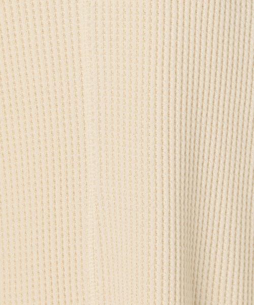 Another Edition（アナザーエディション）の「ワッフルプリントロゴワンピース/AEBC CワッフルPrtLogo OP◆（ワンピース・レディース・オフホワイト/ライトグレー・FREE）」の22枚目の写真