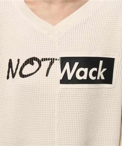 Another Edition（アナザーエディション）の「ワッフルプリントロゴワンピース/AEBC CワッフルPrtLogo OP◆（ワンピース・レディース・オフホワイト/ライトグレー・FREE）」の9枚目の写真