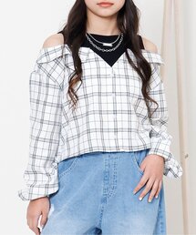 algy | ドッキングチェックシャツ(シャツ/ブラウス)