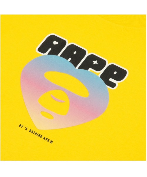 AAPE BY A BATHING APE（エーエイプバイアベイシングエイプ）の「AAPE BASIC TEE（Tシャツ/カットソー・レディース・イエロー/ブラック・X-SMALL/MEDIUM/SMALL）」の7枚目の写真