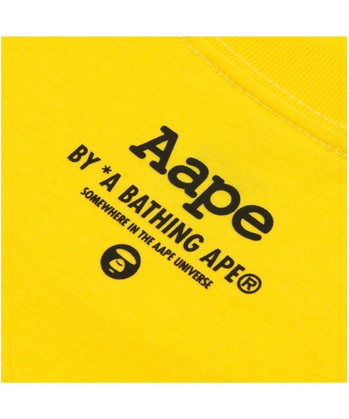 AAPE BY A BATHING APE（エーエイプバイアベイシングエイプ）の「AAPE BASIC TEE（Tシャツ/カットソー・レディース・イエロー/ブラック・X-SMALL/MEDIUM/SMALL）」の8枚目の写真