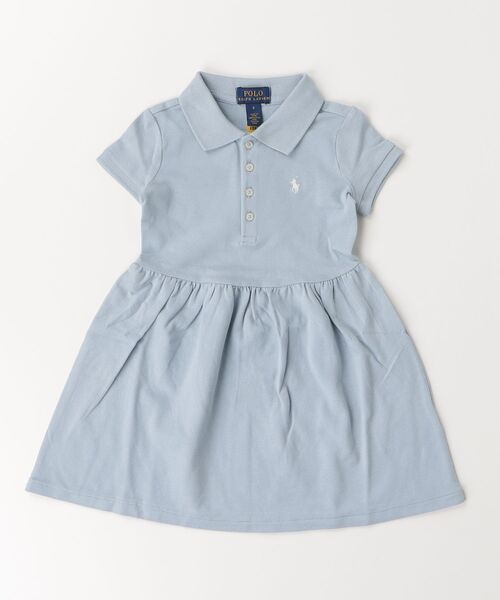 POLO RALPH LAUREN CHILDRENSWEAR(ポロ ラルフ ローレン チルドレンズウェア)の「ストレッチ メッシュ ポロ ドレス(ワンピース・キッズ・ブルー・6/3/4)」の3枚目の写真