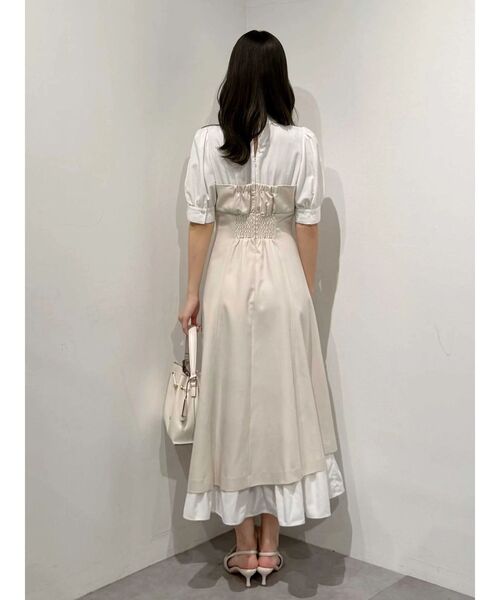 MERCURYDUO（マーキュリーデュオ）の「シャツドッキングベアワンピース（ワンピース・レディース・ベージュ/チャコールグレー/ライトブルー・MEDIUM/SMALL）」の22枚目の写真