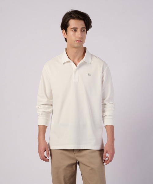 Eddie Bauer(エディーバウアー)の「長袖 フィールド ポロシャツ(ポロシャツ・メンズ・ブラック/ホワイト/グリーン・S/M/L/XL/XXL)」の2枚目の写真