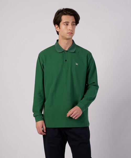 Eddie Bauer(エディーバウアー)の「長袖 フィールド ポロシャツ(ポロシャツ・メンズ・ブラック/ホワイト/グリーン・S/M/L/XL/XXL)」の3枚目の写真