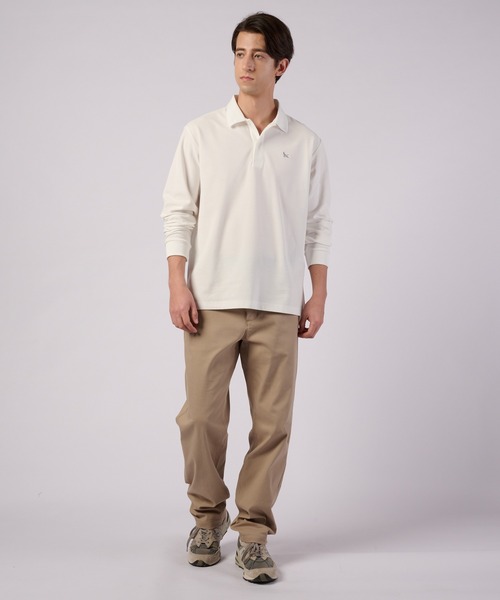 Eddie Bauer(エディーバウアー)の「長袖 フィールド ポロシャツ(ポロシャツ・メンズ・ブラック/ホワイト/グリーン・S/M/L/XL/XXL)」の6枚目の写真