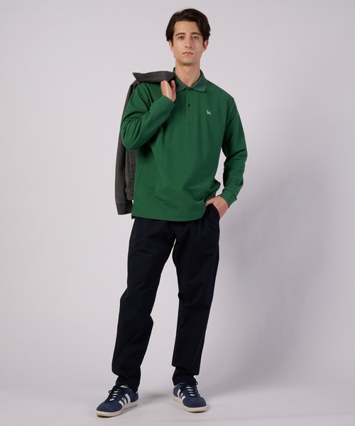 Eddie Bauer(エディーバウアー)の「長袖 フィールド ポロシャツ(ポロシャツ・メンズ・ブラック/ホワイト/グリーン・S/M/L/XL/XXL)」の9枚目の写真