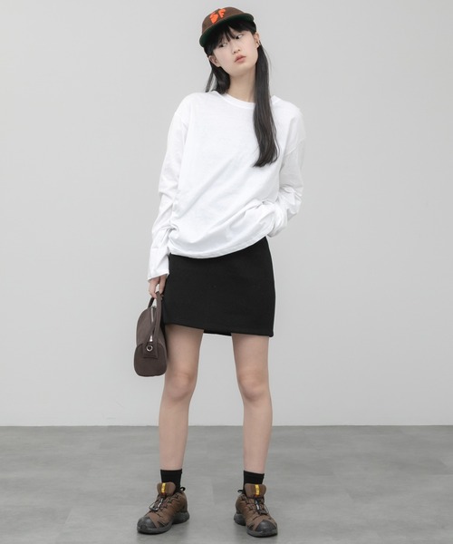 HEILIS(ヘイリス)の「クルーネックベーシックロンT(Tシャツ/カットソー・レディース・アイボリー/グレー/ブラック・FREE)」の11枚目の写真