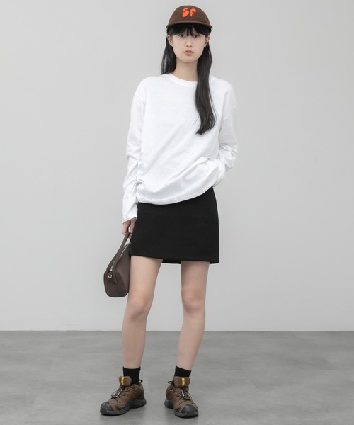 HEILIS(ヘイリス)の「クルーネックベーシックロンT(Tシャツ/カットソー・レディース・アイボリー/グレー/ブラック・FREE)」の12枚目の写真
