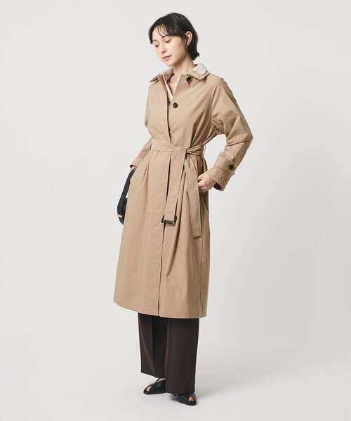 UNITED ARROWS（ユナイテッドアローズ）の「ステンカラーコート ‐はっ水‐（ステンカラーコート・レディース・ベージュ/ブラック・38/36/34）」の5枚目の写真