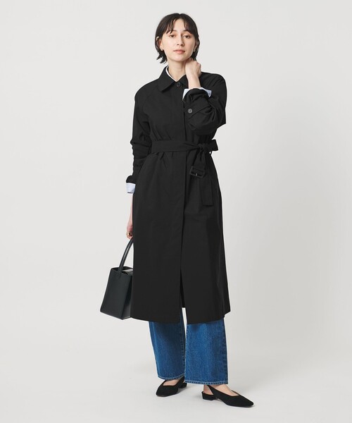 UNITED ARROWS（ユナイテッドアローズ）の「ステンカラーコート ‐はっ水‐（ステンカラーコート・レディース・ベージュ/ブラック・38/36/34）」の8枚目の写真