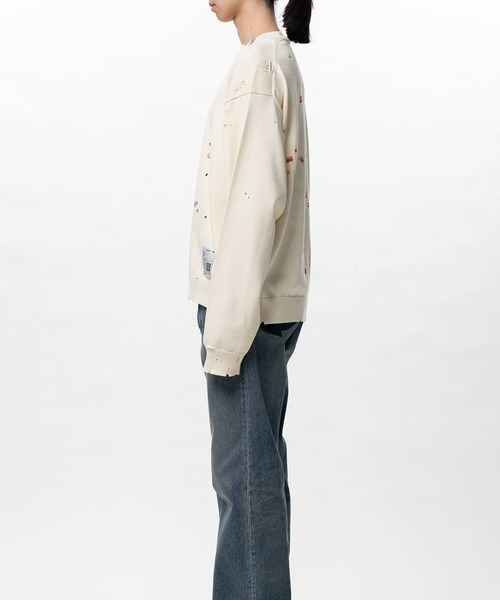 Maison MIHARA YASUHIRO（メゾンミハラヤスヒロ）の「【MIHARAYASUHIRO/ミハラヤスヒロ】KIDS STICKER KNIT PULLOVER（スウェット・メンズ・グレー/ホワイト/ブラック・48/46/44）」の8枚目の写真