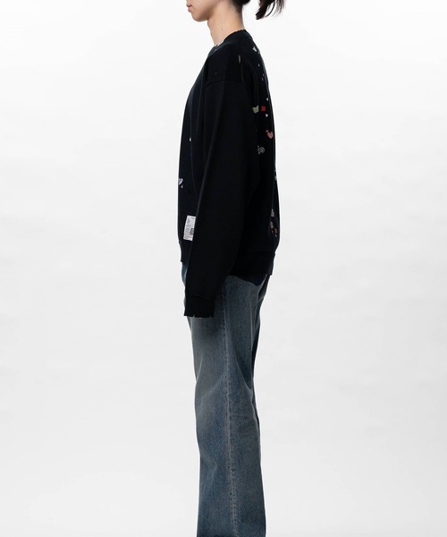 Maison MIHARA YASUHIRO（メゾンミハラヤスヒロ）の「【MIHARAYASUHIRO/ミハラヤスヒロ】KIDS STICKER KNIT PULLOVER（スウェット・メンズ・グレー/ホワイト/ブラック・48/46/44）」の15枚目の写真