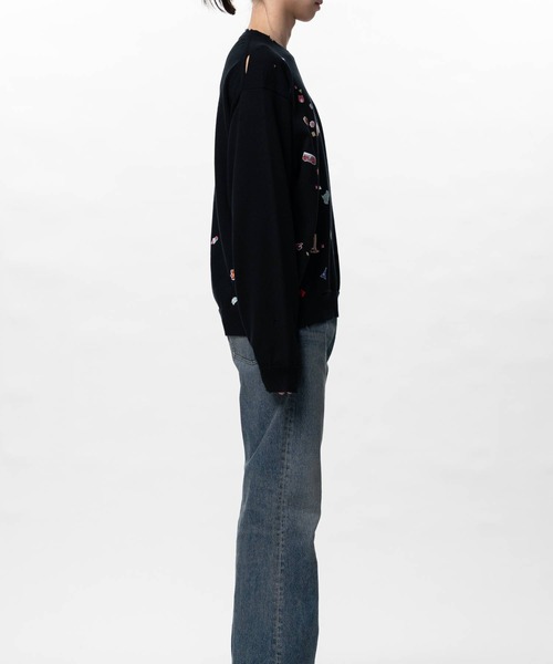 Maison MIHARA YASUHIRO（メゾンミハラヤスヒロ）の「【MIHARAYASUHIRO/ミハラヤスヒロ】KIDS STICKER KNIT PULLOVER（スウェット・メンズ・グレー/ホワイト/ブラック・48/46/44）」の17枚目の写真
