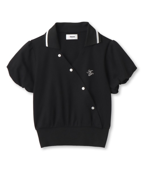 atmos pink(アトモスピンク)の「atmos pink Cashe-Coeur Polo Shirt / アトモスピンク カシュクール ポロ シャツ(ポロシャツ・レディース・ブラック/ホワイト/グリーン・FREE)」の14枚目の写真