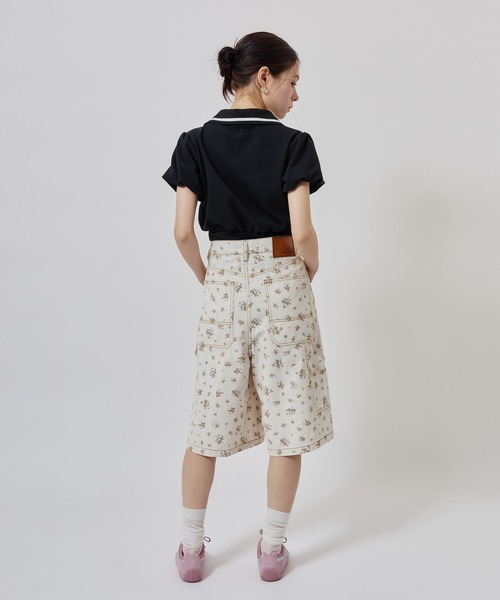 atmos pink(アトモスピンク)の「atmos pink Cashe-Coeur Polo Shirt / アトモスピンク カシュクール ポロ シャツ(ポロシャツ・レディース・ブラック/ホワイト/グリーン・FREE)」の19枚目の写真