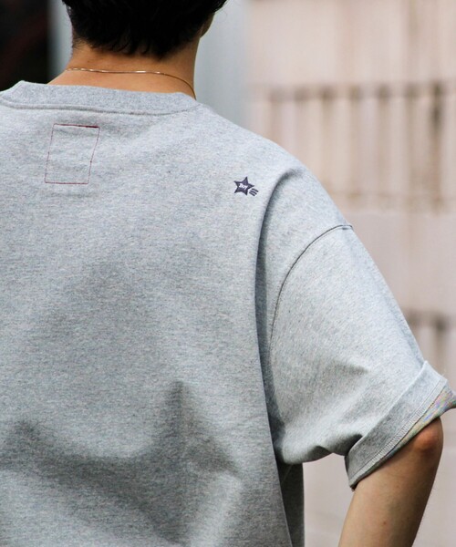 BOY刺繍裏グラデーション ワンポイント半袖Tシャツ
