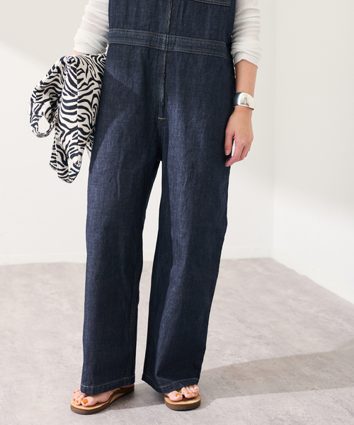 FRAMeWORK（フレームワーク）の「≪追加≫WHITE FIELD/ホワイトフィールド ノースリーブオールインワン（つなぎ/オールインワン・レディース・ネイビー・38/36）」の14枚目の写真