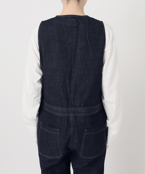 FRAMeWORK（フレームワーク）の「≪追加≫WHITE FIELD/ホワイトフィールド ノースリーブオールインワン（つなぎ/オールインワン・レディース・ネイビー・38/36）」の22枚目の写真