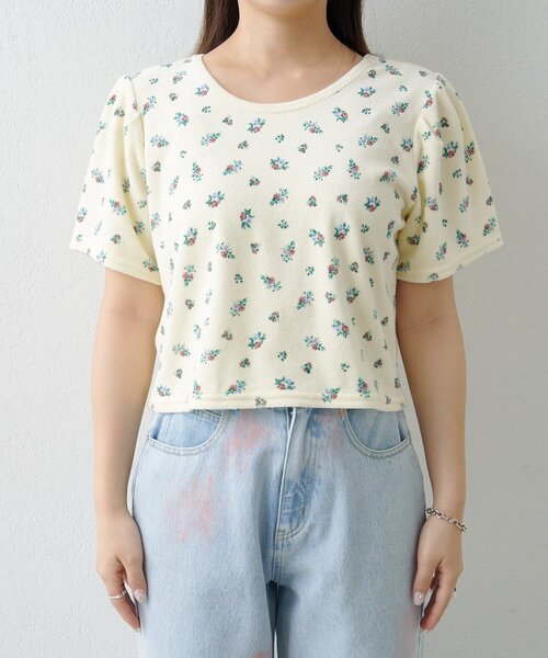 Kastane（カスタネ）の「パイルフラワーtee（Tシャツ/カットソー・レディース・ブラック/イエロー・FREE）」の20枚目の写真