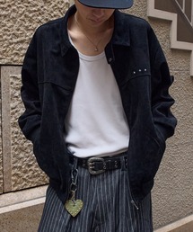 kutir(�N�e�B�[��)��FAKE SUEDE CROPPED JACKET�^�t�F�C�N�X�E�F�[�h�N���b�v�h�W���P�b�g(�u���]��)