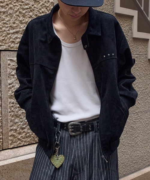 FAKE SUEDE CROPPED JACKET／フェイクスウェードクロップドジャケット