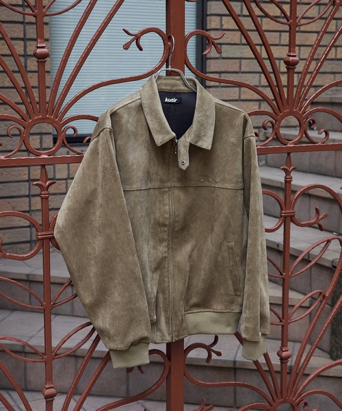 セール】FAKE SUEDE CROPPED JACKET／フェイクスウェードクロップド