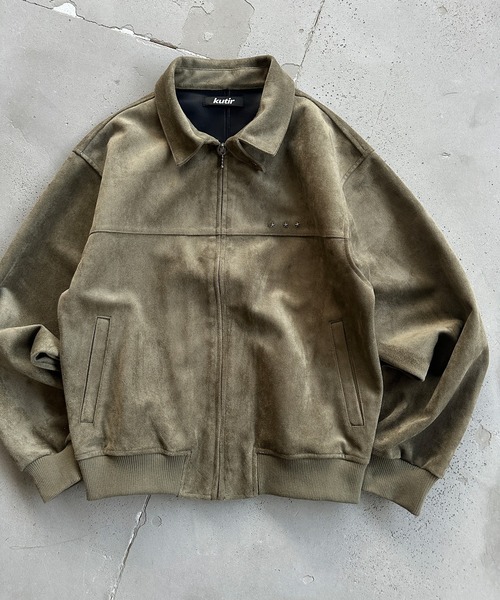 セール】FAKE SUEDE CROPPED JACKET／フェイクスウェードクロップド