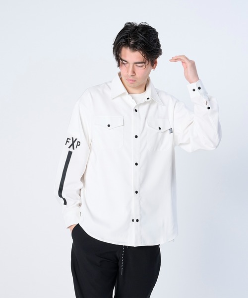 FLASH PACKER フラッシュパッカー/ 26春夏新作 セットアップ対応 リラックスシルエット Reflax ストレッチシャツジャケット /// XRJ-BLOCK2