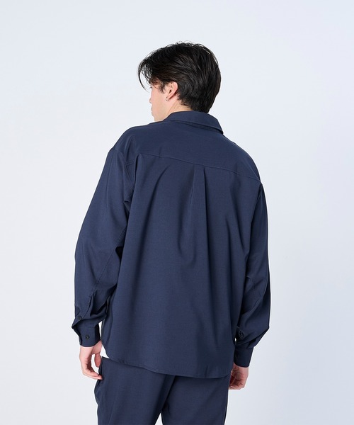 FLASH PACKER フラッシュパッカー/ 26春夏新作 セットアップ対応 リラックスシルエット Reflax ストレッチシャツジャケット /// XRJ-BLOCK2