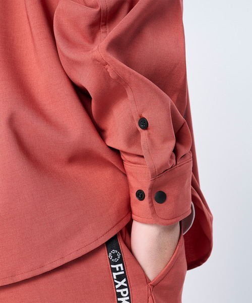 FLASH PACKER フラッシュパッカー/ 26春夏新作 セットアップ対応 リラックスシルエット Reflax ストレッチシャツジャケット /// XRJ-BLOCK2
