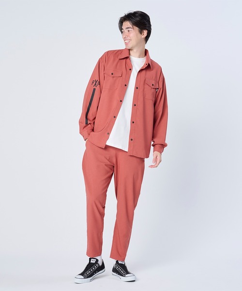FLASH PACKER フラッシュパッカー/ 26春夏新作 セットアップ対応 リラックスシルエット Reflax ストレッチシャツジャケット /// XRJ-BLOCK2