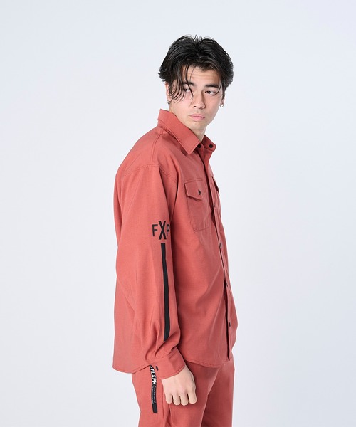 FLASH PACKER フラッシュパッカー/ 26春夏新作 セットアップ対応 リラックスシルエット Reflax ストレッチシャツジャケット /// XRJ-BLOCK2