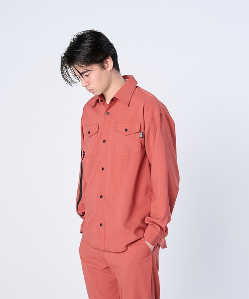 FLASH PACKER フラッシュパッカー/ 26春夏新作 セットアップ対応 リラックスシルエット Reflax ストレッチシャツジャケット /// XRJ-BLOCK2