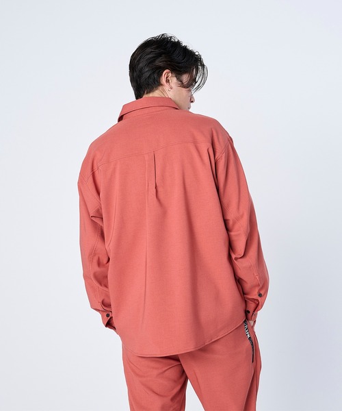 FLASH PACKER フラッシュパッカー/ 26春夏新作 セットアップ対応 リラックスシルエット Reflax ストレッチシャツジャケット /// XRJ-BLOCK2