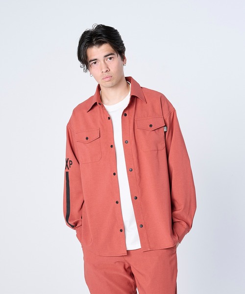 FLASH PACKER フラッシュパッカー/ 26春夏新作 セットアップ対応 リラックスシルエット Reflax ストレッチシャツジャケット /// XRJ-BLOCK2