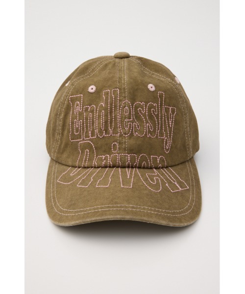 MOUSSY（マウジー）の「【26年SS新作】STITCH LOGO BASEBALL キャップ（キャップ・レディース・ベージュ/グレー・FREE）」の3枚目の写真