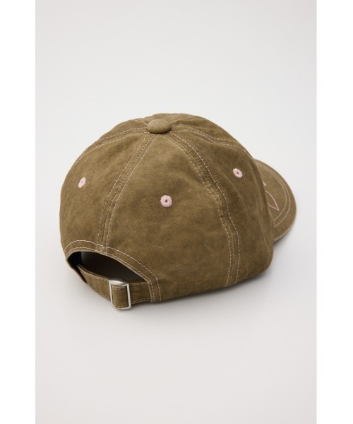 MOUSSY（マウジー）の「【26年SS新作】STITCH LOGO BASEBALL キャップ（キャップ・レディース・ベージュ/グレー・FREE）」の6枚目の写真