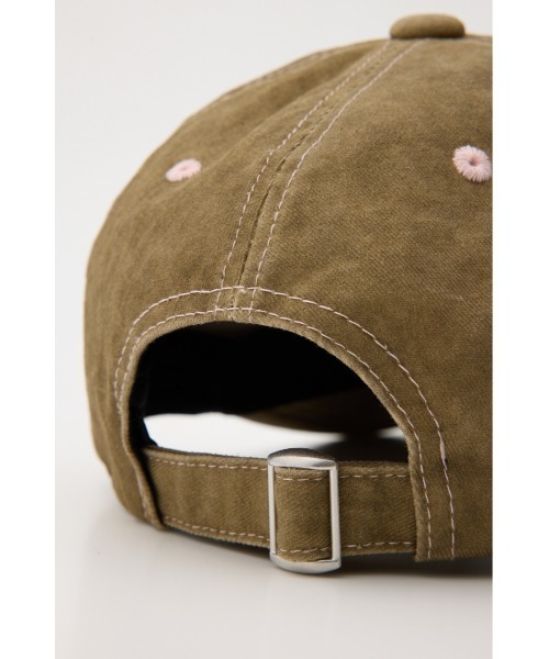 MOUSSY（マウジー）の「【26年SS新作】STITCH LOGO BASEBALL キャップ（キャップ・レディース・ベージュ/グレー・FREE）」の9枚目の写真