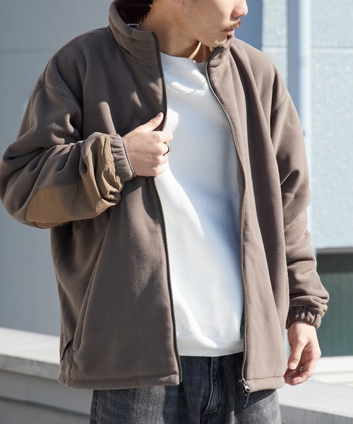 WILD THINGS(ワイルドシングス)の「WILD THINGS/ワイルドシングスPOLARTEC JACKET POLARTEC WIND PRO ダブルジップ ポーラーテック フリースジャケット(ブルゾン・メンズ・ブラウン/オリーブ・M/L/S/XL)」の1枚目の写真