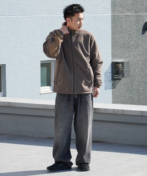 WILD THINGS(ワイルドシングス)の「WILD THINGS/ワイルドシングスPOLARTEC JACKET POLARTEC WIND PRO ダブルジップ ポーラーテック フリースジャケット(ブルゾン・メンズ・ブラウン/オリーブ・M/L/S/XL)」の5枚目の写真