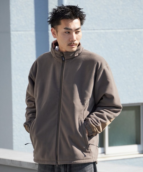 WILD THINGS(ワイルドシングス)の「WILD THINGS/ワイルドシングスPOLARTEC JACKET POLARTEC WIND PRO ダブルジップ ポーラーテック フリースジャケット(ブルゾン・メンズ・ブラウン/オリーブ・M/L/S/XL)」の8枚目の写真